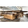 Image 3 : 2 LARGE WOODEN MOBILE SHOP TABLES WITH ASSORTED COUNTERTOP STONE MATERIAL & LAMINATE SHEETS