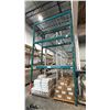 Image 1 : SINGLE BAY OF BLUE PALLET RACKING WITH MESH DECKING-(2) 16' UPRIGHTS AND APPROX (6) 8' 8" SIDE RAILS