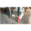 Image 3 : SINGLE BAY OF BLUE PALLET RACKING WITH MESH DECKING-(2) 16' UPRIGHTS AND APPROX (6) 8' 8" SIDE RAILS