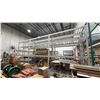 Image 5 : SINGLE BAY OF BLUE PALLET RACKING WITH MESH DECKING-(2) 16' UPRIGHTS AND APPROX (6) 8' 8" SIDE RAILS