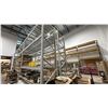 Image 2 : 6 BAYS OF WHITE PALLET RACKING WITH MESH DECKING -(8) 15' UPRIGHTS AND APPROX (35) 12' SIDE RAILS