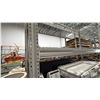 Image 5 : 6 BAYS OF WHITE PALLET RACKING WITH MESH DECKING -(8) 15' UPRIGHTS AND APPROX (35) 12' SIDE RAILS