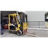 Image 1 : HYSTER E60XM-33 YELLOW ELECTRIC FORKLIFT WITH 42" FORKS, SIDE SHIFT, 3 STAGE MAST, 760 HOURS,