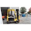 Image 5 : HYSTER E60XM-33 YELLOW ELECTRIC FORKLIFT WITH 42" FORKS, SIDE SHIFT, 3 STAGE MAST, 760 HOURS,
