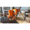 Image 3 : BLUM MINIPRESS P PNEUMATIC FEED DRILLING AND HARDWARE INSERTION MACHINE ON WOODEN SHOP CABINET