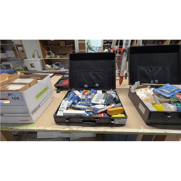 MITANIC CASE WITH CONTENTS- LARGE ASSORTMENT OF MILLING & DRILLING BITS