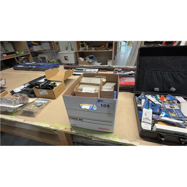 BOX OF ASSORTED DRILL BITS & CARBIDE TIPPED ROUTER BITS