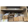 Image 5 : LARGE SHELVING UNIT AND CONTENTS- HARDWARE, SCREWS, STAPLES, RUBBER STRIPPING, NAILS, DRILL BITS