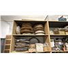 Image 2 : LARGE SHELVING UNIT AND CONTENTS- RUBBER STRIPPING, HARDWARE, SCREWS, STRETCH FILM, SINKS & MORE