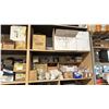 Image 6 : LARGE SHELVING UNIT AND CONTENTS- RUBBER STRIPPING, HARDWARE, SCREWS, STRETCH FILM, SINKS & MORE