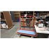 Image 1 : RED METAL PANEL/MATERIAL CART