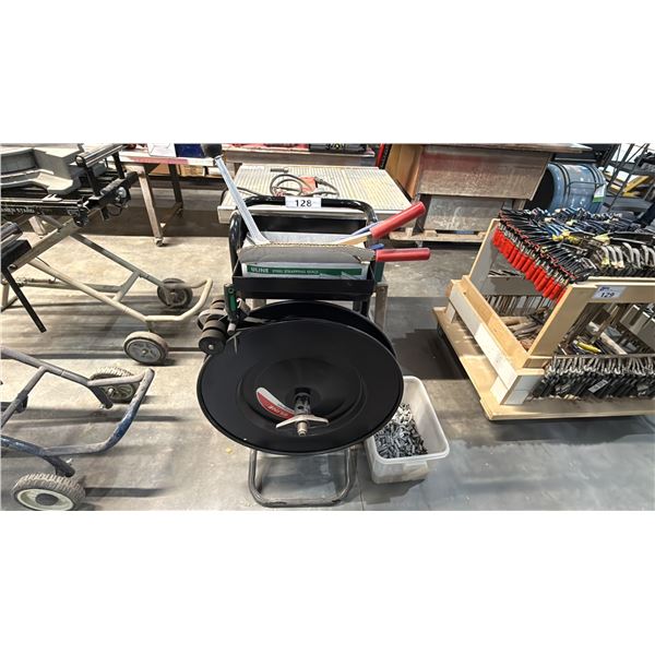 ULINE METAL BANDING CART WITH STRAPPING TOOLS & SEALS