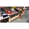 Image 1 : WOODEN MOBILE SHOP TABLE *CONTENTS NOT INCLUDED*