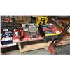 Image 2 : WOODEN MOBILE SHOP TABLE *CONTENTS NOT INCLUDED*