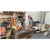 Image 1 : WOODEN MOBILE SHOP TABLE *CONTENTS NOT INCLUDED*