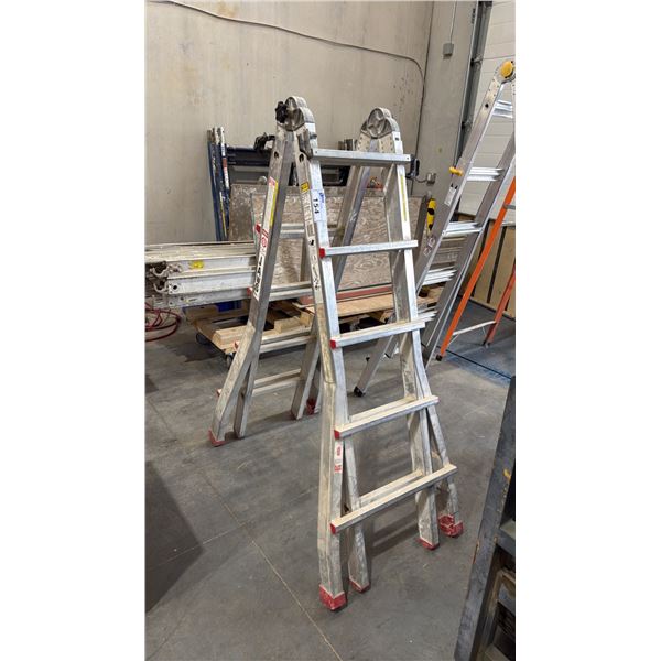 FEATHERLITE JLT22 HEAVY DUTY ADJUSTABLE TELESCOPIC LADDER