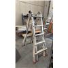 Image 1 : FEATHERLITE JLT22 HEAVY DUTY ADJUSTABLE TELESCOPIC LADDER