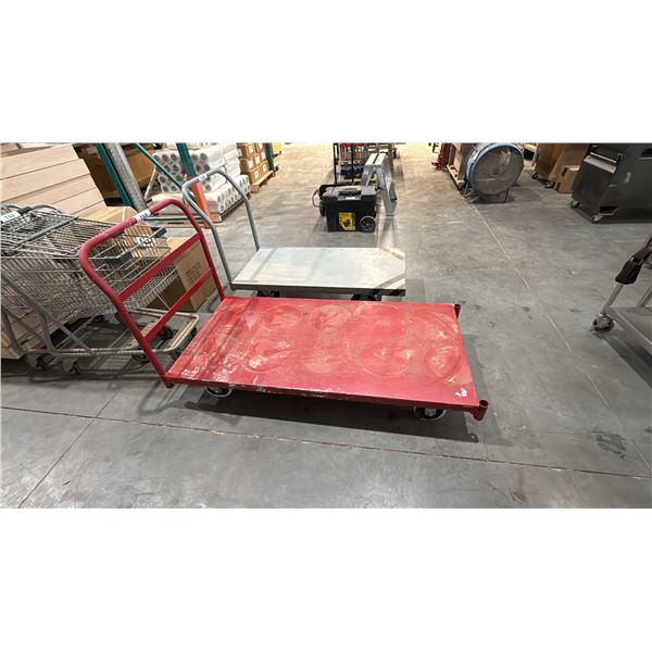 RED METAL 60" X 30" PLATFORM CART