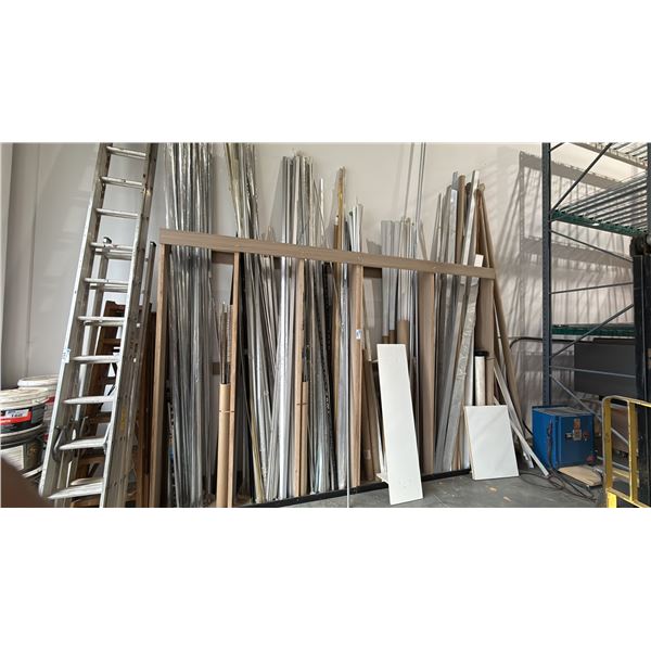 5 SECTION WALL UNIT WITH ASSORTED HARDWARE CONTENTS