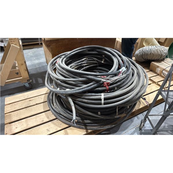 PALLET OF ASSORTED HEAVY GAUGE ELECTRICAL WIRE