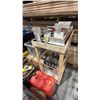 Image 3 : ASSORTED ITEMS INCLUDING; FUEL CANS, STEP LADDER, EXTENSION CORDS, PALLETS, WOOD 3-TIER PUSH CART