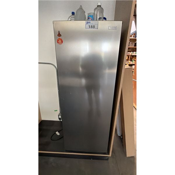 VISSANI STAINLESS STEEL SWING OUT FRIDGE WITH CONTENTS INSIDE & ON TOP *MUST TAKE CONTENTS*