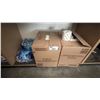 Image 1 : SHELF OF 2 BOXES OF METRO  INDIVIDUALLY WRAPPED BATHROOM TISSUE & PURE LIFE BOTTLED WATER