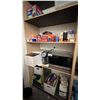 Image 1 : 4 SHELVES OF ASSORTED ITEMS INCLUDING; PANASONIC MICROWAVE, KEURIG COFFEE MAKER, LAVAZZA COFFEE