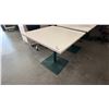 Image 1 : SQUARE TABLE WITH METAL BASE