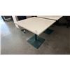 Image 1 : SQUARE TABLE WITH METAL BASE