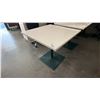 Image 1 : SQUARE TABLE WITH METAL BASE