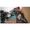 Image 2 : SHELF OF ASSORTED TOOLS INCLUDING; MAKITA BELT SANDERS, MAKITA DRILL, MAKITA ROUTER & MORE
