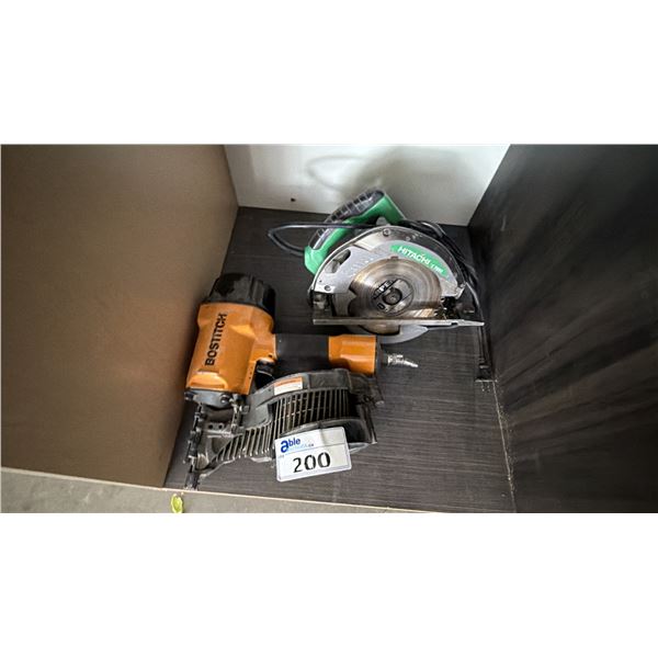BOSTITCH COIL NAILER & HITACHI CIRCULAR SAW