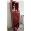 Image 1 : 1-DOOR 2-DRAWER CABINET WITH GUAN YU STATUE, FIRST AID KIT, FIRE EXTINGUISHER & MORE