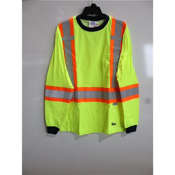 VIKINGS SAFETY COTTON LINED SHIRT H.V. -LRG