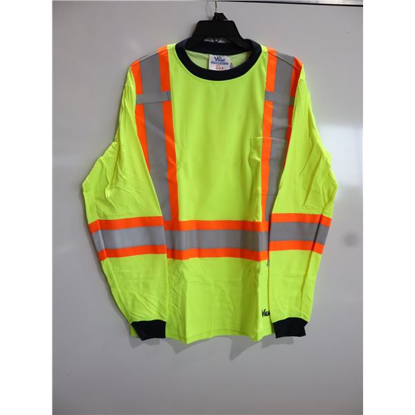VIKINGS SAFETY COTTON LINED SHIRT H.V. -LRG