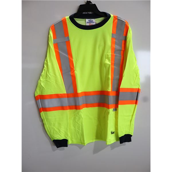 VIKINGS SAFETY COTTON LINED SHIRT H.V. -LRG
