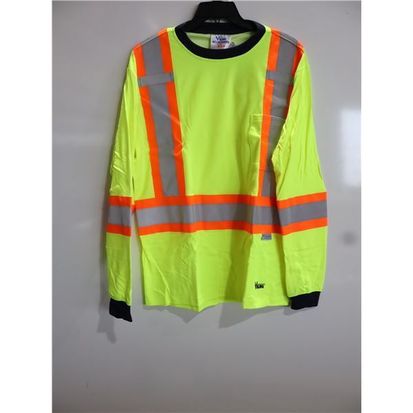 VIKINGS SAFETY COTTON LINED SHIRT H.V. -LRG