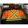 Image 2 : PIONEER #5015 QUILTED FREEZER/ WORK SAFETY JACKET - HI-VIS ORANGE SIZE:5XL