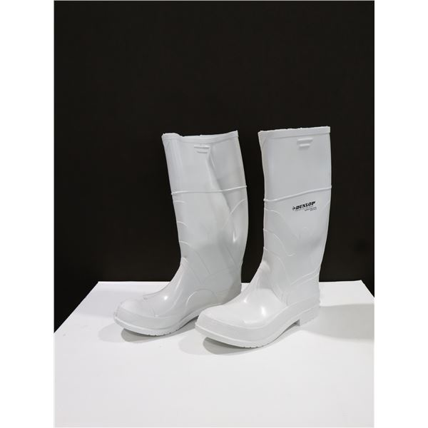 DUNLOP PROTECTIVE RUBBER BOOT WHITE SIZE:13