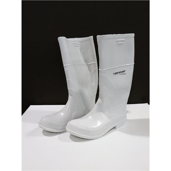 DUNLOP PROTECTIVE RUBBER BOOT WHITE SIZE:13