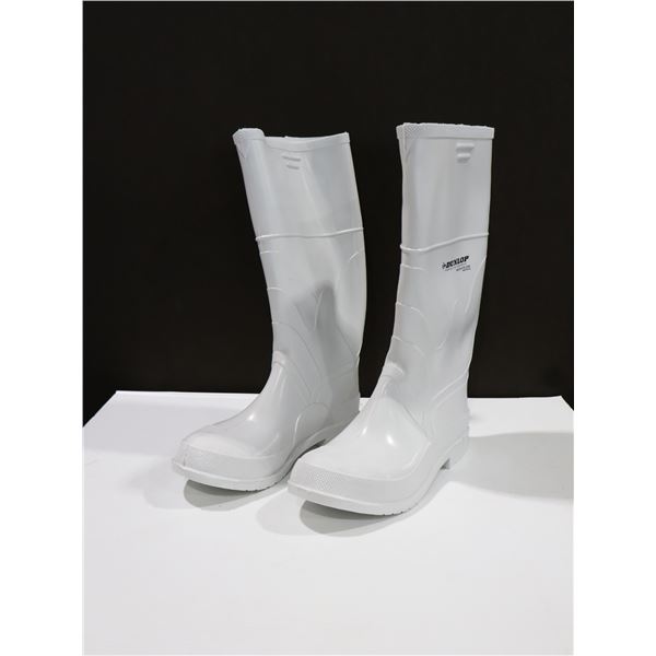 DUNLOP PROTECTIVE RUBBER BOOT WHITE SIZE:13