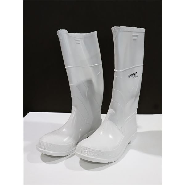 DUNLOP PROTECTIVE RUBBER BOOT WHITE SIZE:13