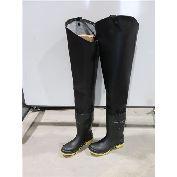 DUNLOP WADER STEEL TOE BOOTS SIZE:6