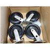 Image 1 : SET OF 4pcs 8" WHEELS (2-SWIVEL, 2-FIXED)