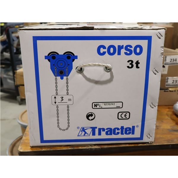 CORSO TRACTEL 3t, 3m OVERHEAD TROLLEY #0220292