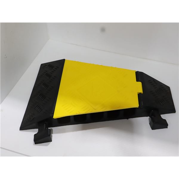 WEARWELL POWERHOUSE 5 CHANNEL CABLE PROTECTOR 1.5" WIDE  19.75" LONG 22.5 DEGREE LEFT CORNER