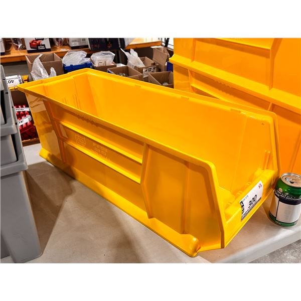 QUANTUM STORAGE BIN #QUS973 29.9"x11"x10" YELLOW