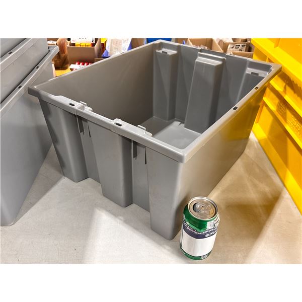 BIN AKRO-N.S.T. #35-190 19.5"x15.5"x10" GREY