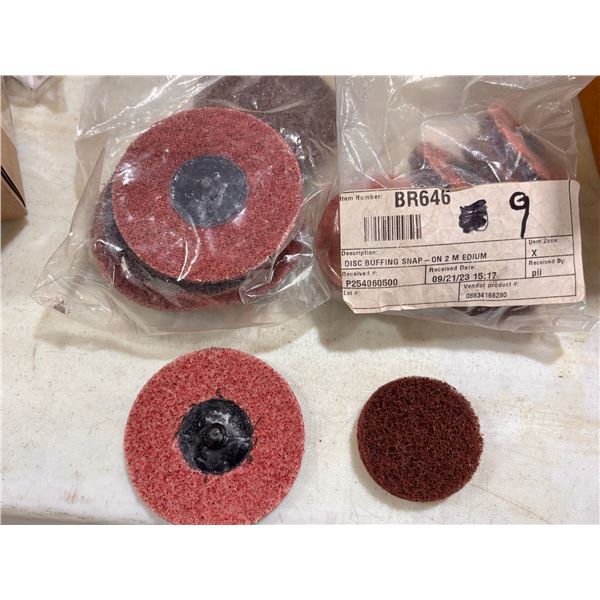 LOT OF 16 ASSORTED BUFFING PADS